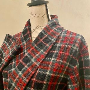 Soft & Long Mens Classic Plaid Bathrobe/Robe